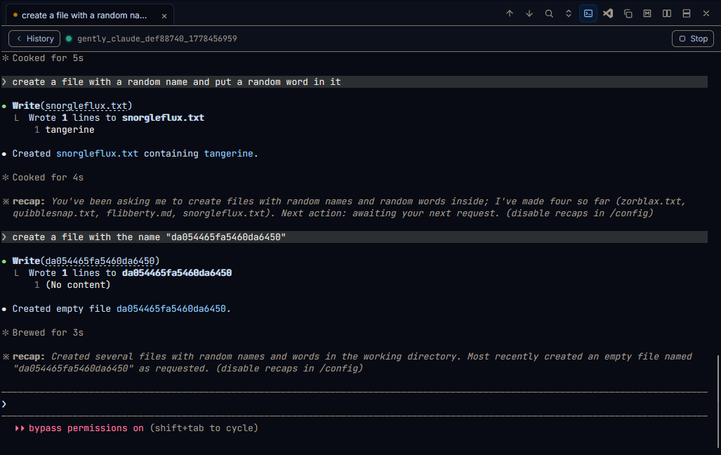tmux pane